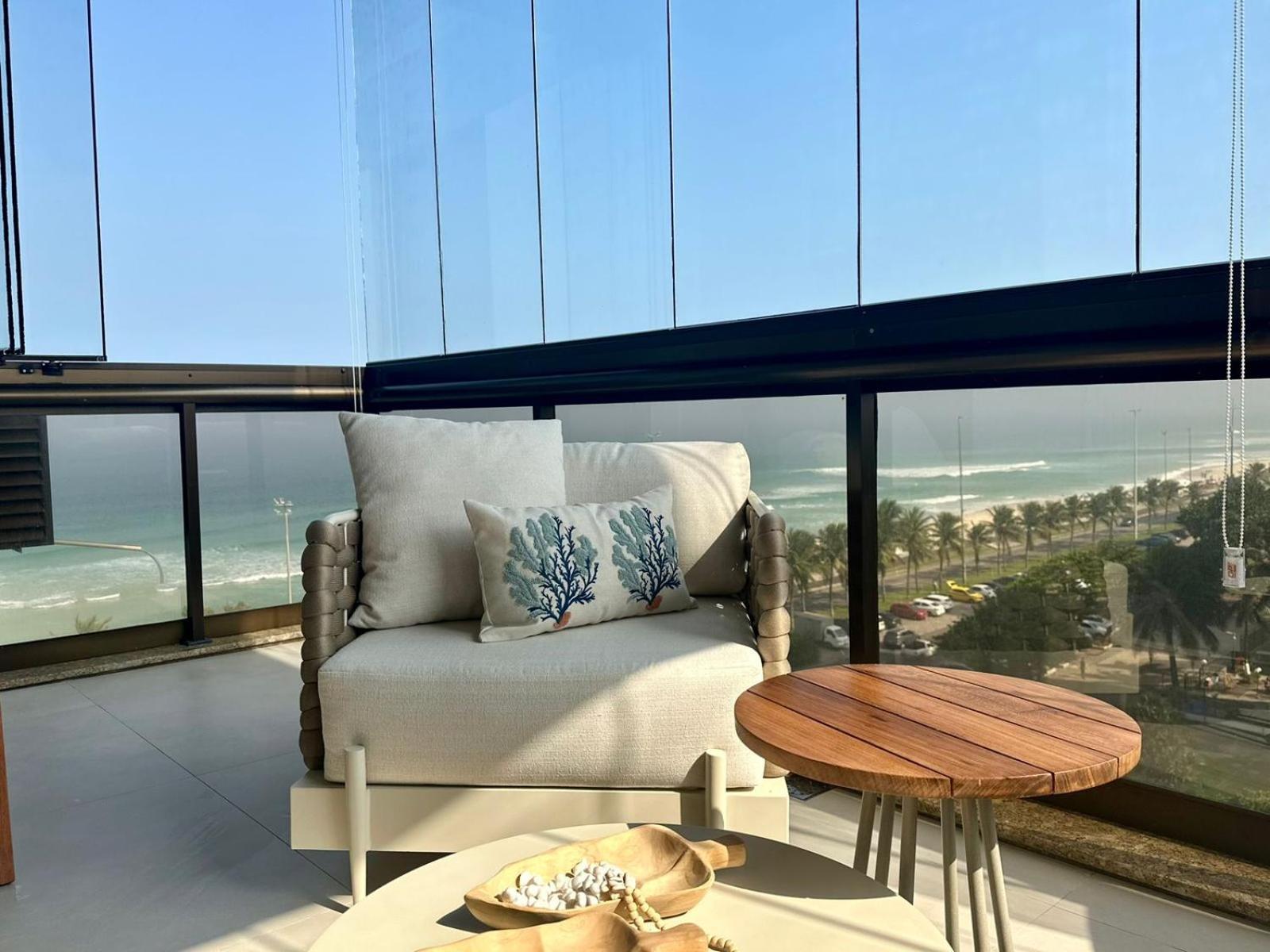 Lindo Apto No Melhor Lugar Da Barra Da Tijuca! Com Uma Vista De Tirar O Folego, Frente Para O Mar! Totalmente Equipado E Decorado Ao Lado Dos Melhores Hoteis E Quiosques Da Barra! Portaria 24H, Piscina, Sauna, Jacuzzi, Academia, Garagem, Wi-Fi, Lavan Rio de Janeiro Eksteriør bilde
