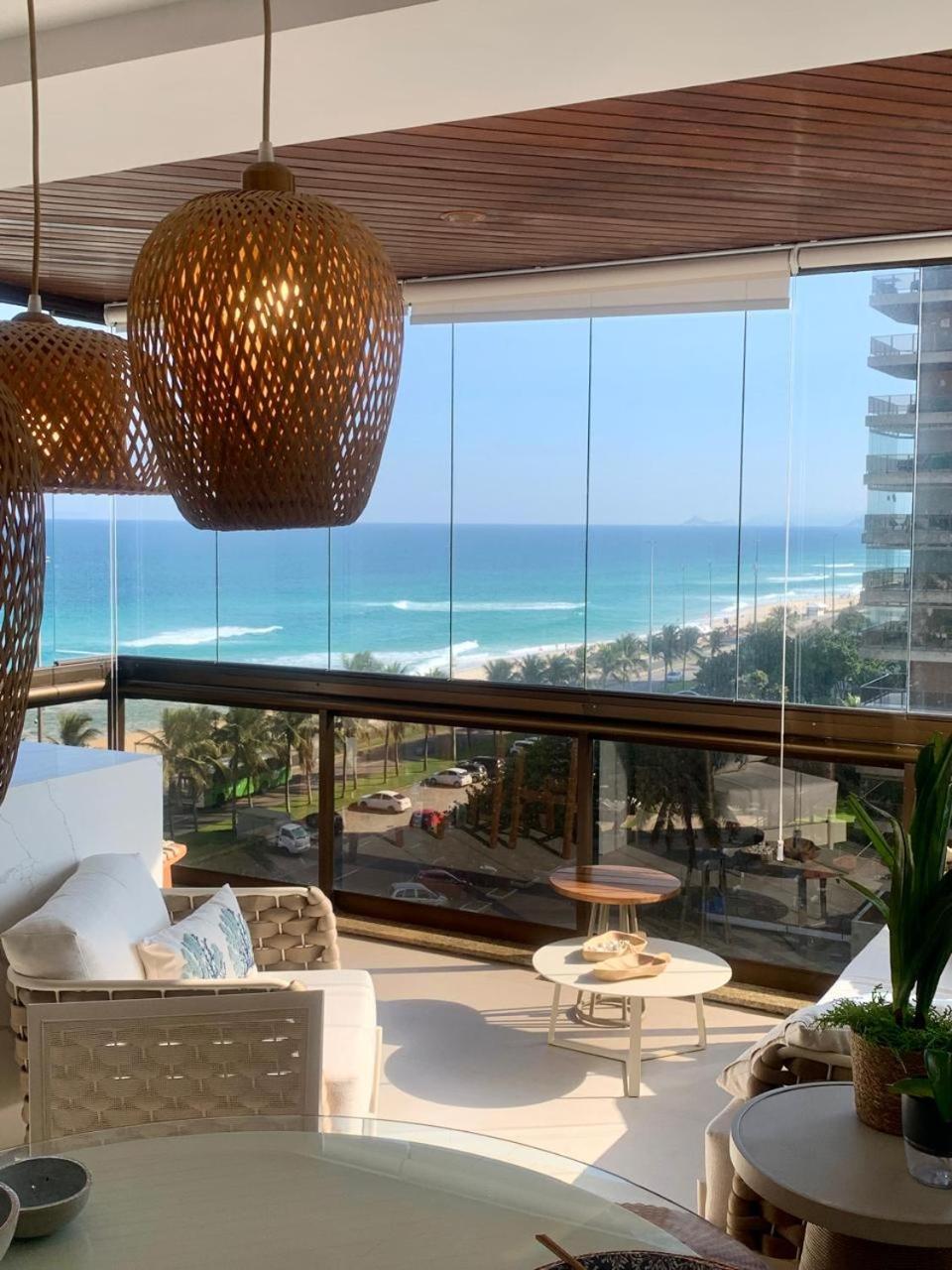 Lindo Apto No Melhor Lugar Da Barra Da Tijuca! Com Uma Vista De Tirar O Folego, Frente Para O Mar! Totalmente Equipado E Decorado Ao Lado Dos Melhores Hoteis E Quiosques Da Barra! Portaria 24H, Piscina, Sauna, Jacuzzi, Academia, Garagem, Wi-Fi, Lavan Rio de Janeiro Eksteriør bilde